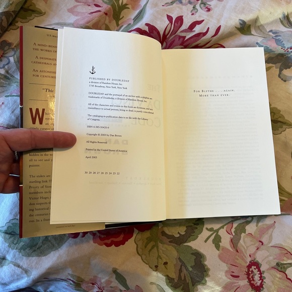 The Da Vinci Code Dan Brown Hardcover April 2003 Early Print (2nd) NEW - Picture 13 of 16